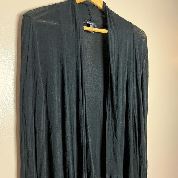 CLEARANCE! Black Forever 21 Open Front L/S Top VGUC - Picture 3 of 4